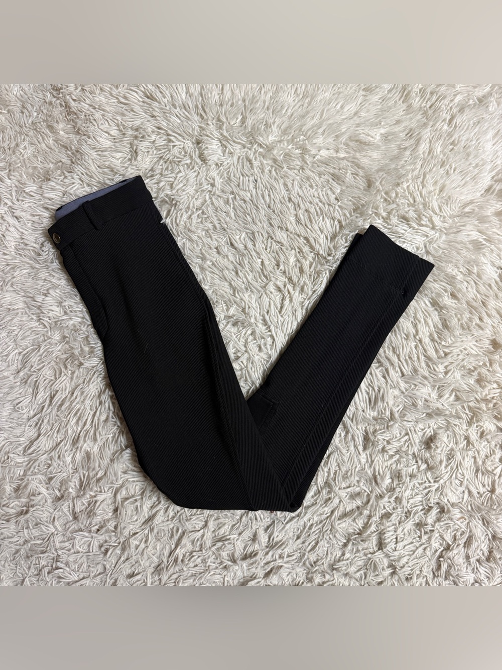 Child’s Size 12R Black TuffRider Knee Patch Horseback Riding Breeches. Good Cond